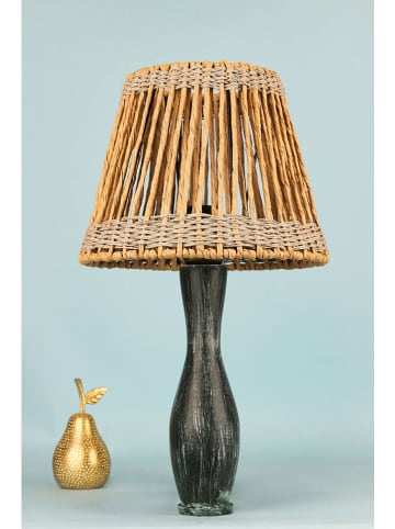 ABERTO DESIGN Lampa stołowa w kolorze beżowo-czarnym - wys. 45 x Ø 25 cm