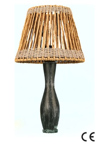 ABERTO DESIGN Lampa stołowa w kolorze beżowo-czarnym - wys. 45 x Ø 25 cm