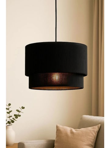ABERTO DESIGN Lampa wisząca w kolorze czarnym - wys. 60 x Ø 35 cm