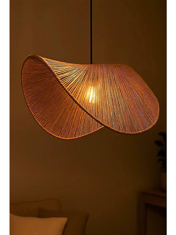 ABERTO DESIGN Hängeleuchte in Beige - (H)53 x Ø 50 cm