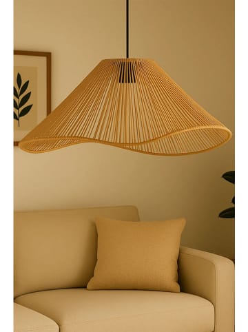 ABERTO DESIGN Lampa wisząca w kolorze beżowym - wys. 55 x Ø 45 cm