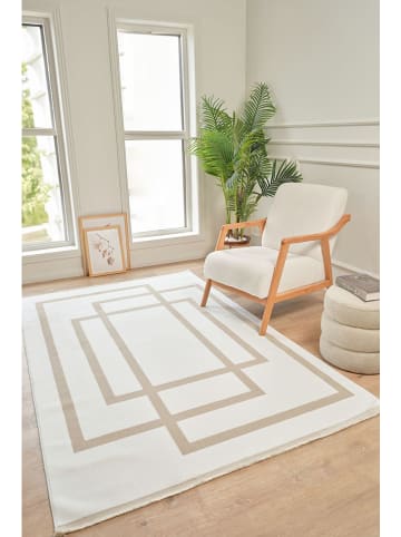ABERTO DESIGN Laagpolig tapijt crème/beige
