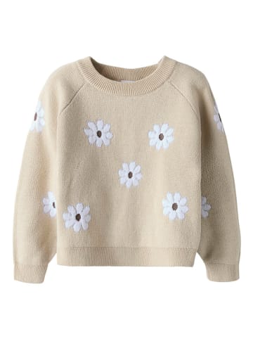 name it Sweter "Leia" w kolorze beżowym