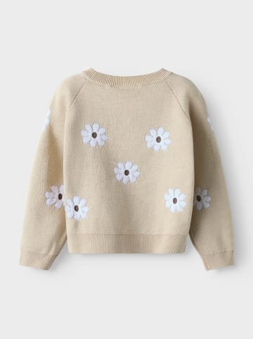 name it Sweter "Leia" w kolorze beżowym
