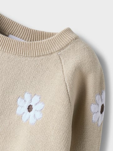 name it Sweter "Leia" w kolorze beżowym