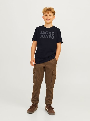 JACK & JONES Junior Koszulka "Corp" w kolorze czarnym