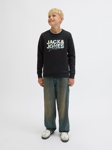 JACK & JONES Junior Sweatshirt "Geplas" in Schwarz