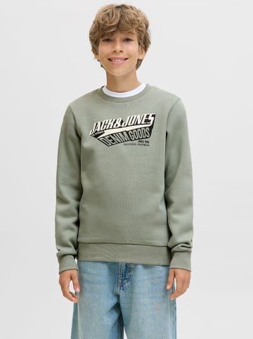JACK & JONES Junior Bluza "Logo" w kolorze zielonym