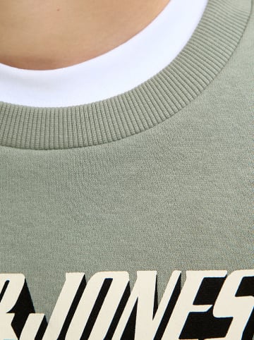 JACK & JONES Junior Bluza "Logo" w kolorze zielonym