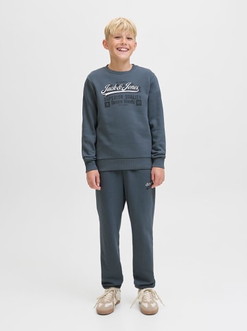JACK & JONES Junior Sweatshirt "Logo" in Blau/ Grau