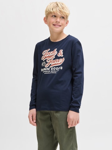 JACK & JONES Junior Longsleeve "Logo" in Dunkelblau