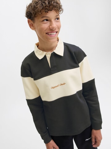 JACK & JONES Junior Poloshirt "Bro" in Schwarz/ Beige
