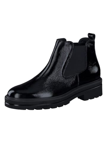 Paul Green Leder-Chelsea-Boots in Schwarz