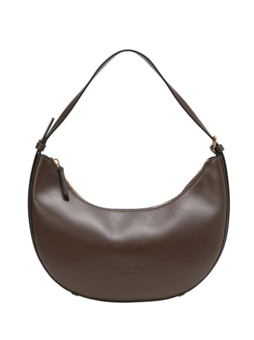 Marc O´Polo Leder-Schultertasche in Braun