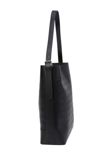 Marc O´Polo Leder-Schultertasche in Schwarz