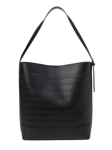 Marc O´Polo Leder-Schultertasche in Schwarz