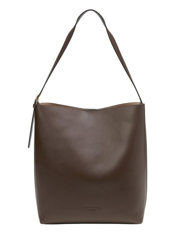 Marc O´Polo Leder-Schultertasche in Braun
