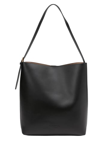 Marc O´Polo Leder-Schultertasche in Schwarz