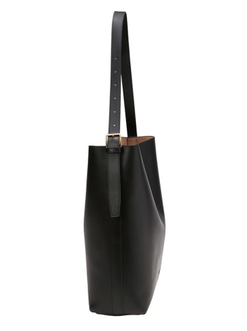 Marc O´Polo Leder-Schultertasche in Schwarz