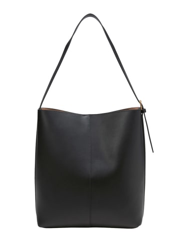 Marc O´Polo Leder-Schultertasche in Schwarz