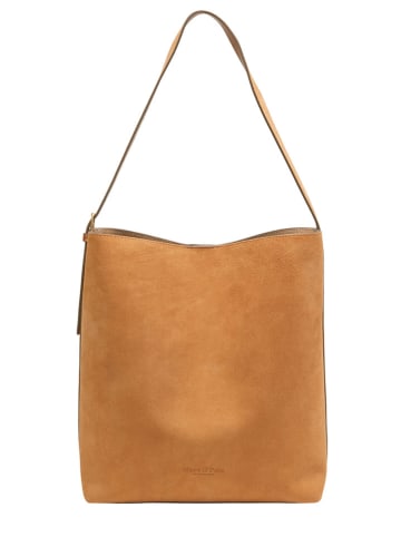 Marc O´Polo Leder-Schultertasche in Hellbraun