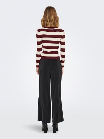 JDY Trui "Plum" bruin/crème