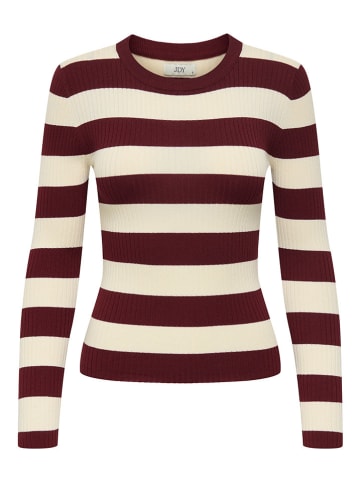 JDY Trui "Plum" bruin/crème