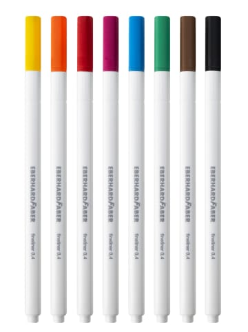 Faber-Castell 2er-Set: Filzstifte ''Duo Fineliner'' - 2x 8 Stück