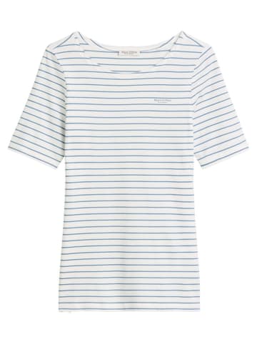 Marc O'Polo Shirt in Weiß/ Blau