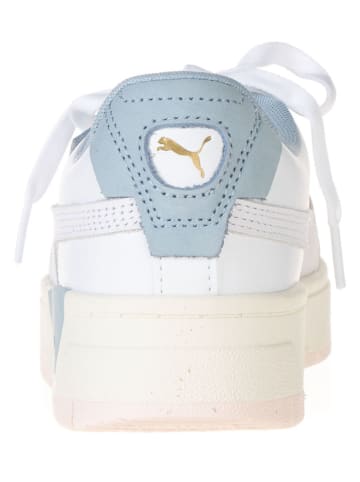 Puma Leder-Sneakers "Cali Dream Pastel" in Weiß/ Hellblau/ Beige