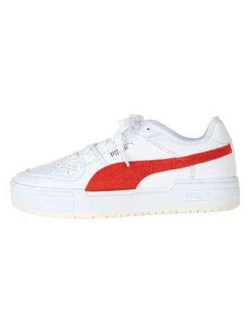 Puma Skórzane sneakersy "Ca Pro Suede" w kolorze biało-czerwonym