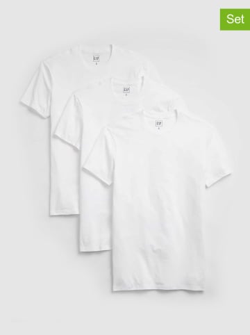 GAP 3er-Set: Shirts in Weiß