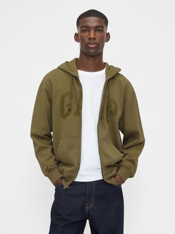 GAP Sweatjacke in Oliv