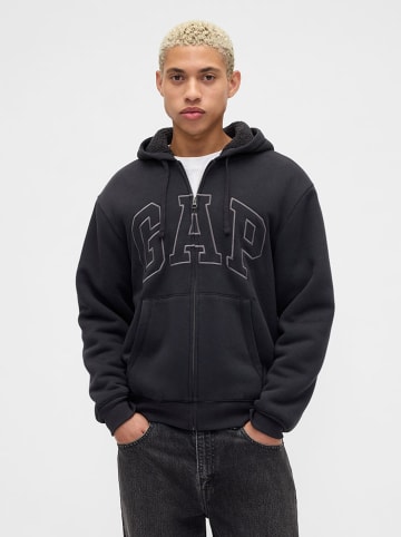 GAP Sweatjacke in Schwarz