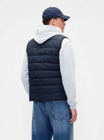 GAP Doorgestikte bodywarmer donkerblauw