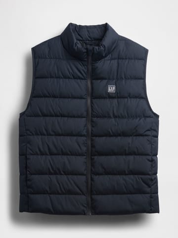 GAP Doorgestikte bodywarmer donkerblauw