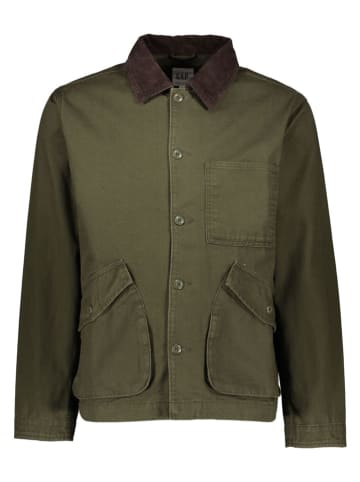 GAP Hemdjacke in Dunkelgrün