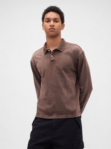 GAP Poloshirt in Braun