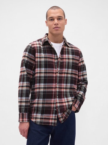 GAP Hemd in Schwarz/ Rot/ Weiß