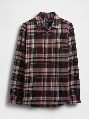 GAP Hemd in Schwarz/ Rot/ Weiß