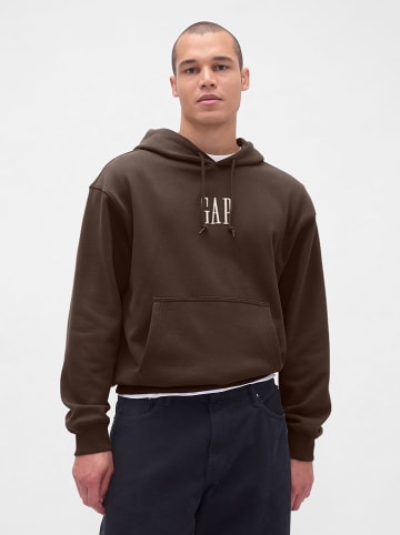 GAP Hoodie in Dunkelbraun