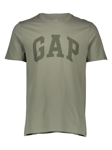 GAP 2er-Set: Shirts in Khaki/ Weiß