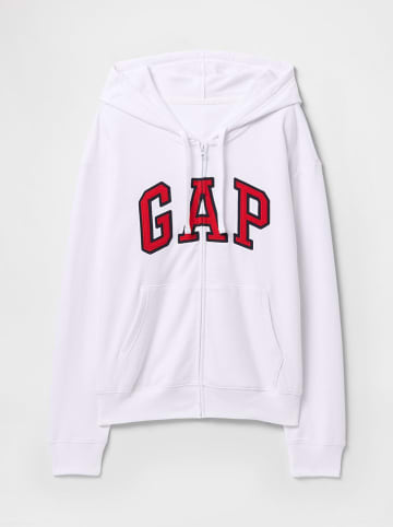 GAP Sweatjacke in Weiß