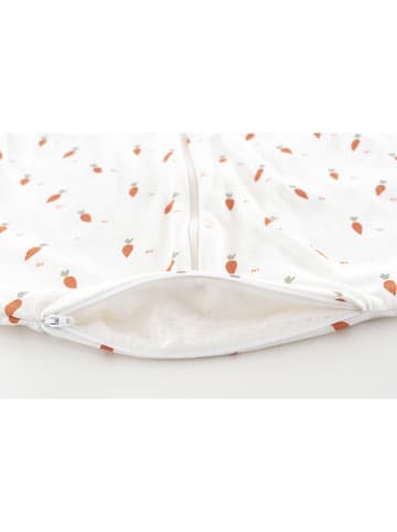 Träumeland Sommerschlafsack "Liebmich" in Orange/ Creme