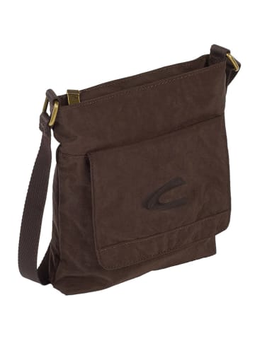 Camel Active Leren schoudertas bruin - (B)23 x (H)22 x (D)5 cm