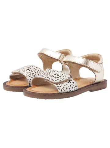 Vingino Skórzane sandały "Zelina" w kolorze złotym