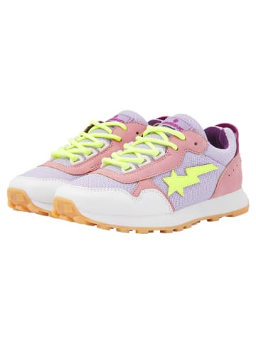 Vingino Leder-Sneakers "Rosetta" in Lila/ Weiß/ Rosa
