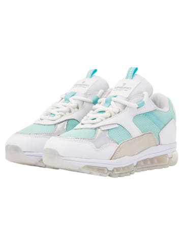 Vingino Leder-Sneakers "Ariana" in Türkis/ Weiß/ Beige