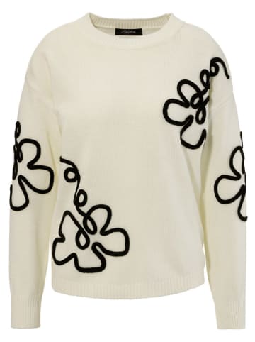 Aniston Sweter w kolorze kremowym