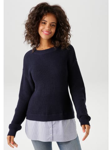 Aniston Sweter w kolorze granatowym